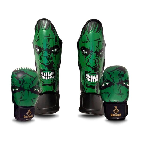 GK Glove Kings boxing gloves and Shinguard Set