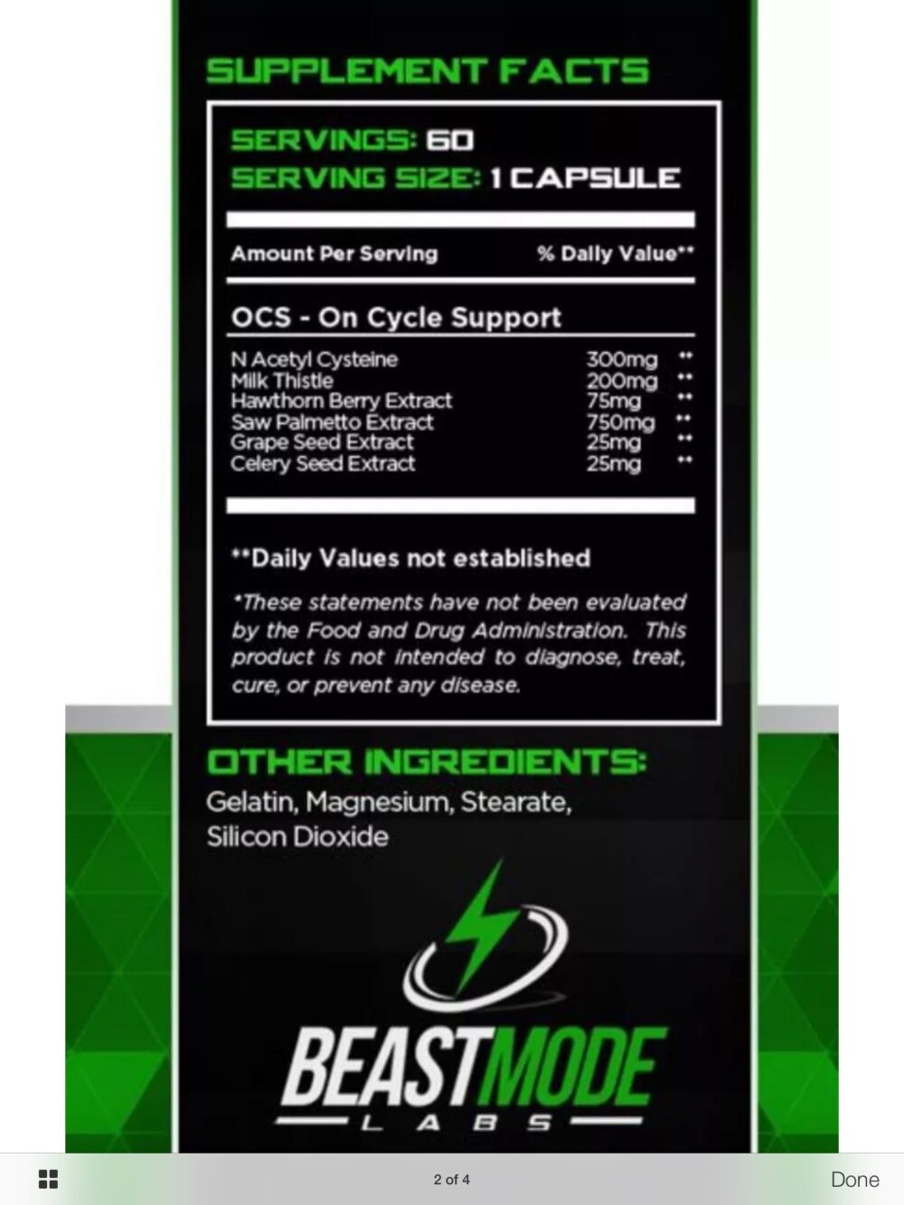 Beastmode labs OCS on cycle support - Image 2