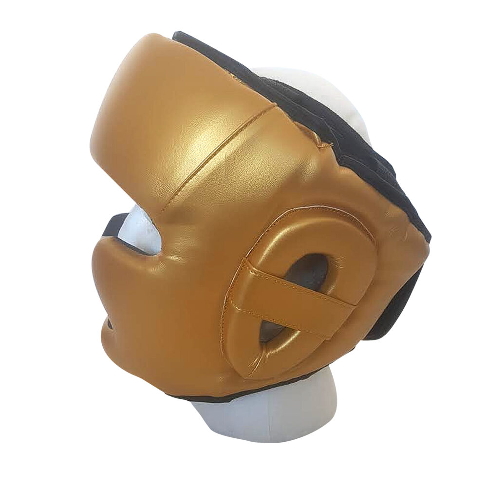 Boxing sparring set cowhide leather gold and black - Image 2