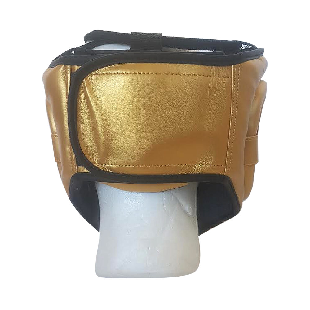 Boxing sparring set cowhide leather gold and black - Image 4