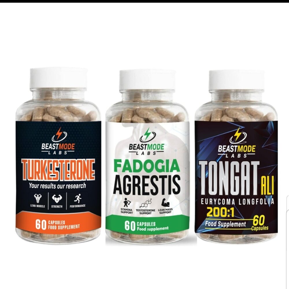 tongkat ali, fadogia agrestis and turkesterone bundle/ stack