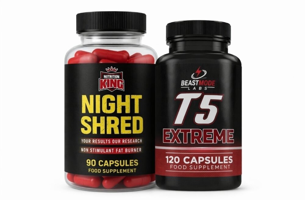 Day & Night Fat Burner Stack – T5 Turbo Shred + Night Shred | UK Made