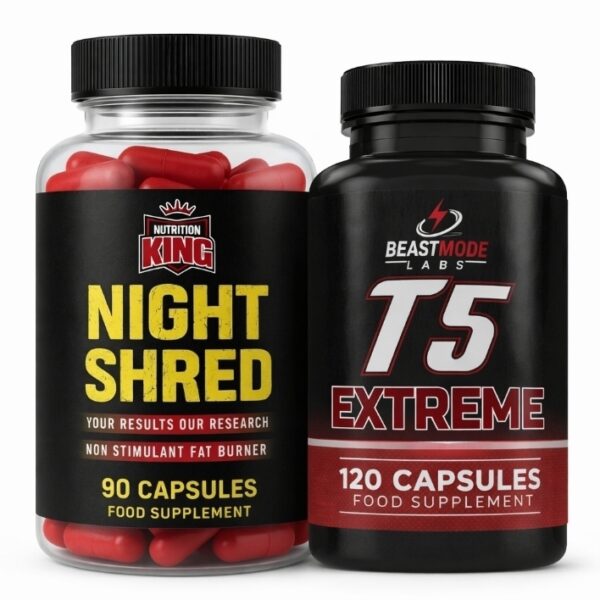 Day & Night Fat Burner Stack – T5 Turbo Shred + Night Shred | UK Made